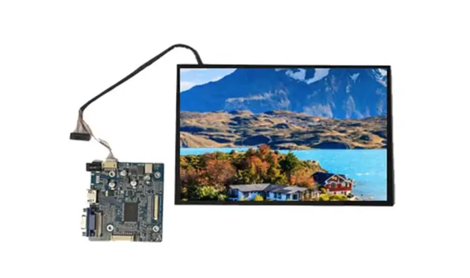 Módulo de exibição com placa