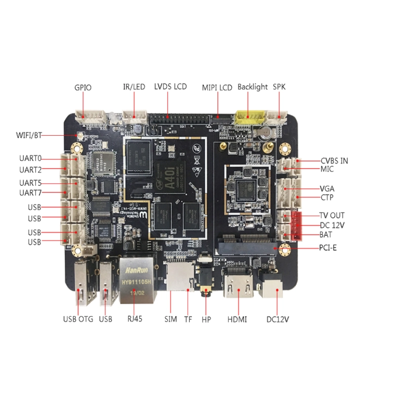 Placa principal Linux Android com suporte técnico dedicado
