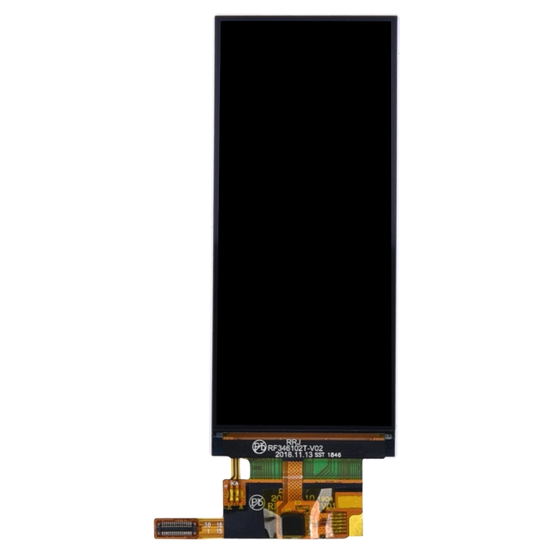 Todos os ângulos de visualização 3,46 polegadas 340x800 MIPI TFT tela sensível ao toque