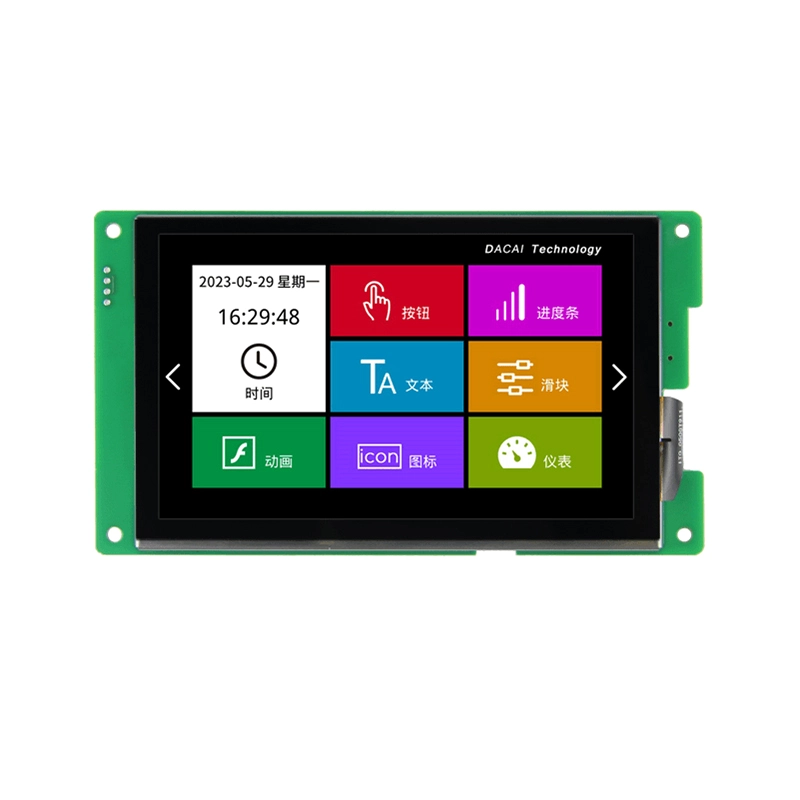 Módulo de exibição HMI serial UART de 5 polegadas 800*480